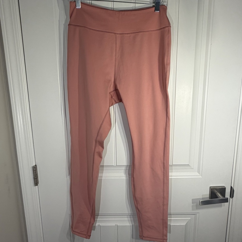 Kittenish Pink High Waisted Leggings Workout Yoga Athletic Stretch Activewear XL